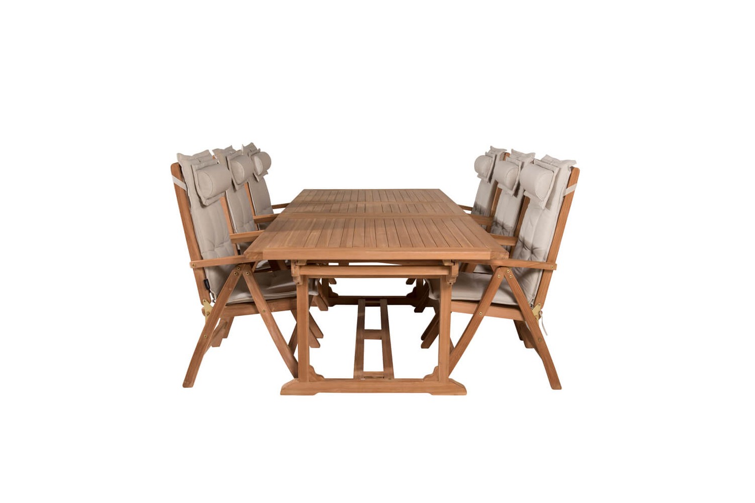 Kenya matgrupp 1 bord + 6 pos.stolar natur/teak Venture Home Kenya matgrupp 1 bord + 6 pos.stolar natur/teak Venture Home
