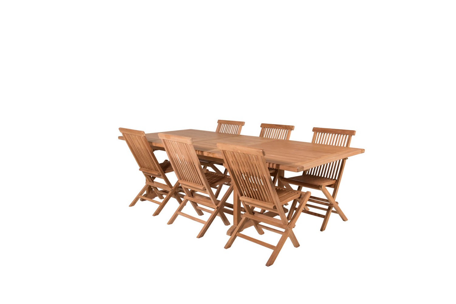 Kenya matgrupp 1 bord + 6 stolar natur Venture Home