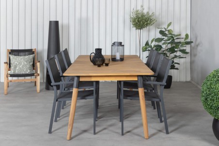 Julian & Copacabana matgrupp natur/svart Venture Home
