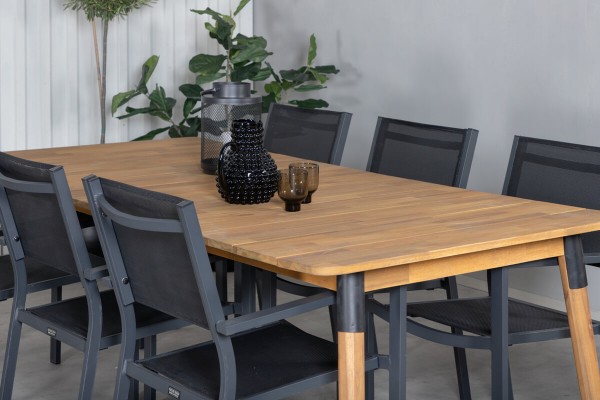 Julian & Copacabana matgrupp natur/svart Venture Home