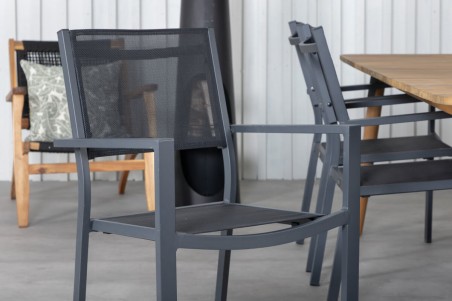 Julian & Copacabana matgrupp natur/svart Venture Home