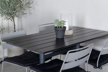 Denver & Lina matgrupp svart/grå Venture Home
