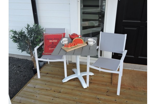 Copacabana & Colorado cafégrupp grå/vit Venture Home