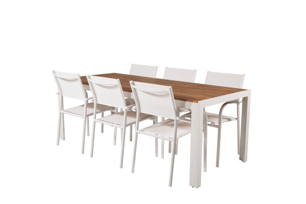 Bois & Santorini matgrupp vit/natur Venture Home