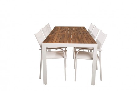 Bois & Santorini matgrupp vit/natur Venture Home