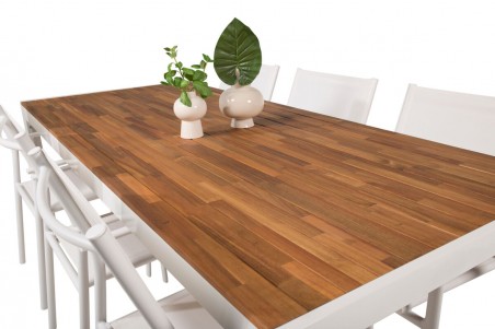 Bois & Santorini matgrupp vit/natur Venture Home