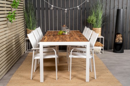 Bois & Santorini matgrupp vit/natur Venture Home