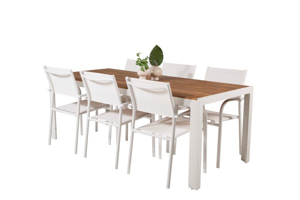 Bois & Santorini matgrupp vit/natur Venture Home