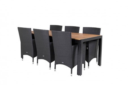 Bois & Malin matgrupp svart/natur Venture Home