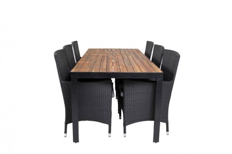 Bois & Malin matgrupp svart/natur Venture Home