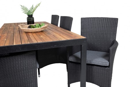Bois & Malin matgrupp svart/natur Venture Home