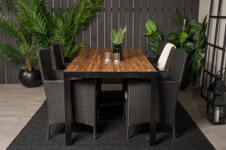 Bois & Malin matgrupp svart/natur Venture Home