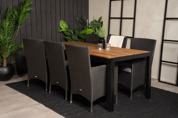 Bois & Malin matgrupp svart/natur Venture Home