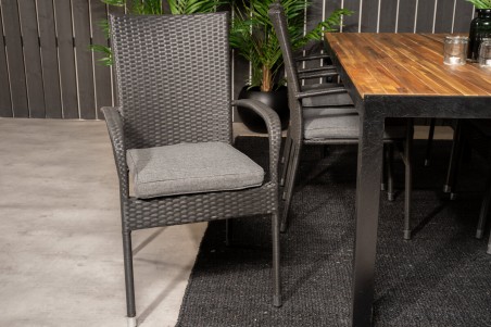 Alma & Bois matgrupp svart/natur Venture Home