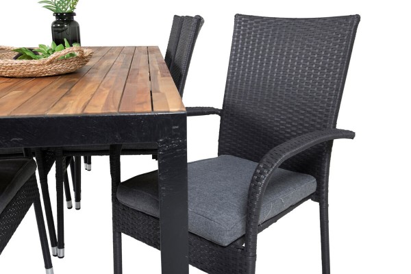 Alma & Bois matgrupp svart/natur Venture Home