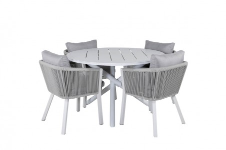 Alma & Virya matgrupp vit/grå Venture Home