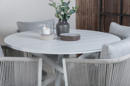 Alma & Virya matgrupp vit/grå Venture Home