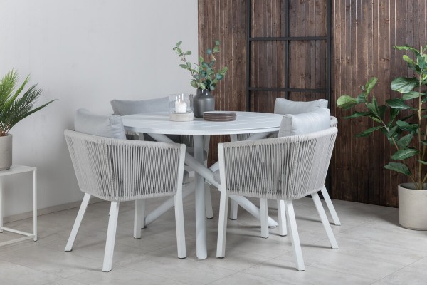 Alma & Virya matgrupp vit/grå Venture Home