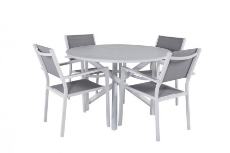 Alma & Copacabana matgrupp vit/grå Venture Home
