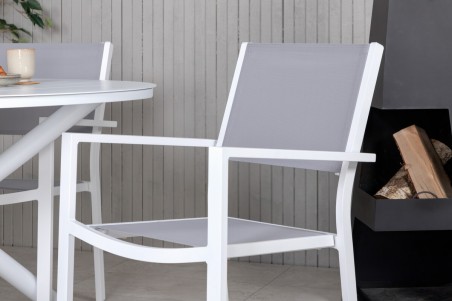 Alma & Copacabana matgrupp vit/grå Venture Home