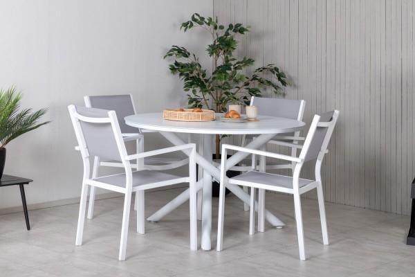 Alma & Copacabana matgrupp vit/grå Venture Home