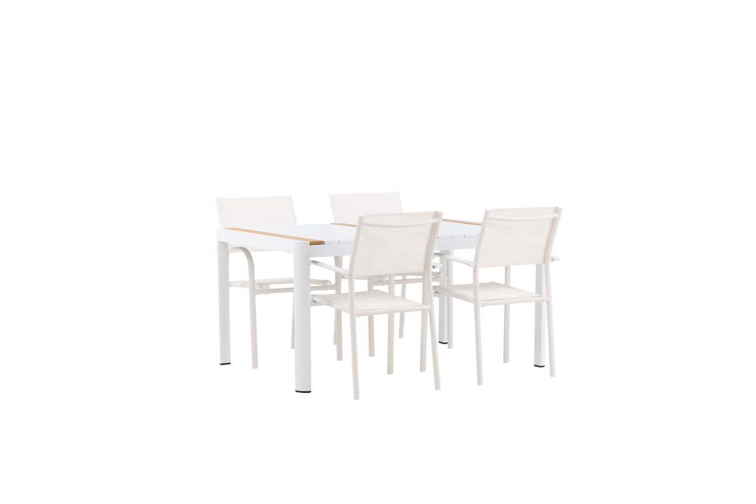 Togo & Santorini matgrupp 1 bord + 4 stolar vit Venture Home Togo & Santorini matgrupp 1 bord + 4 stolar vit Venture Home