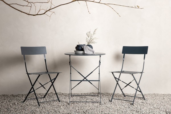 Marseille caféset mörkgrå Venture Home