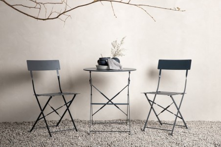 Marseille caféset mörkgrå Venture Home