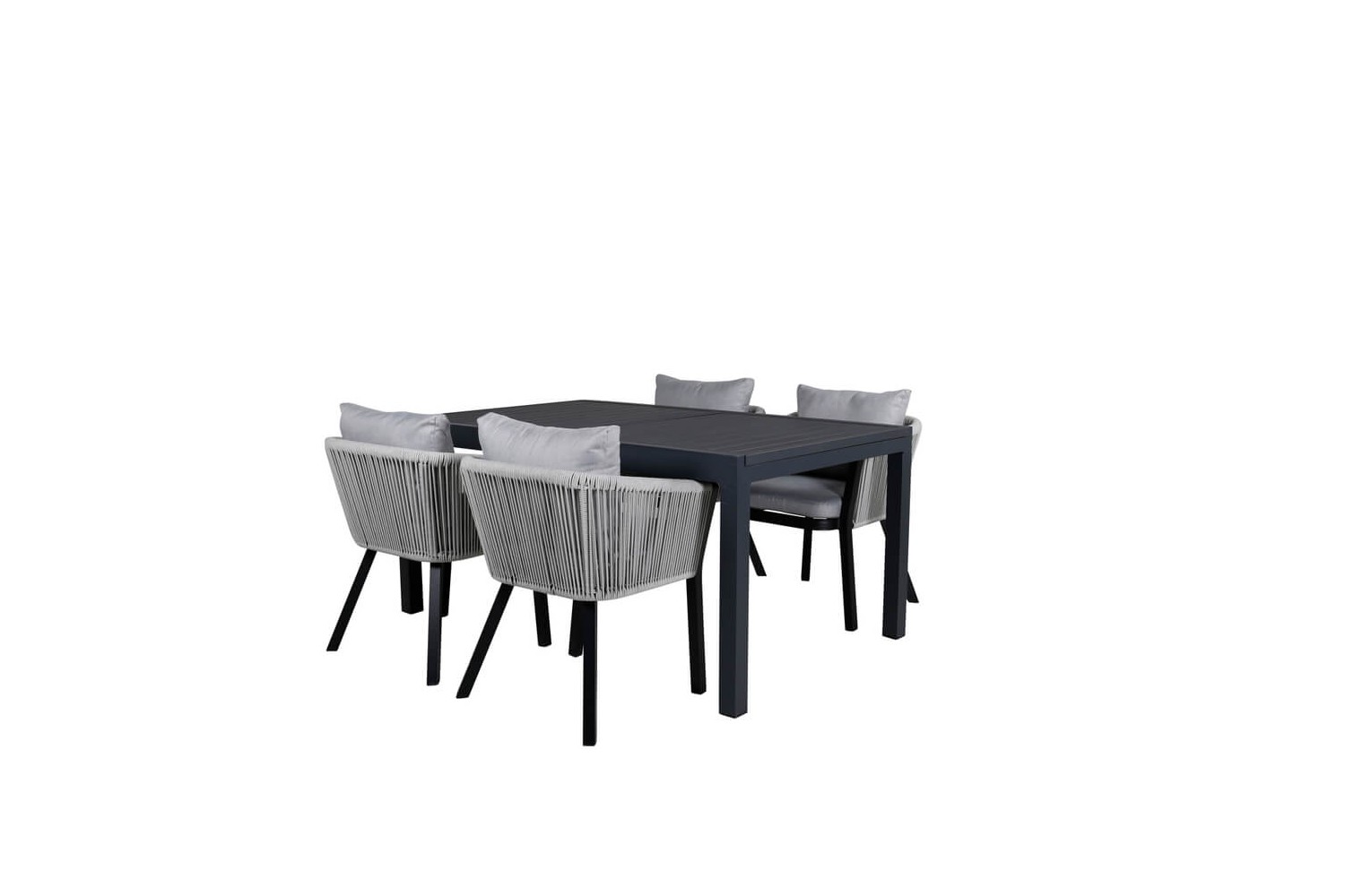 Marbella & Virya matgrupp svart/grå Venture Home