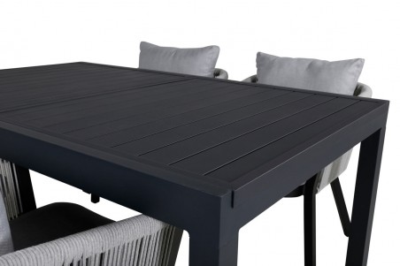 Marbella & Virya matgrupp svart/grå Venture Home