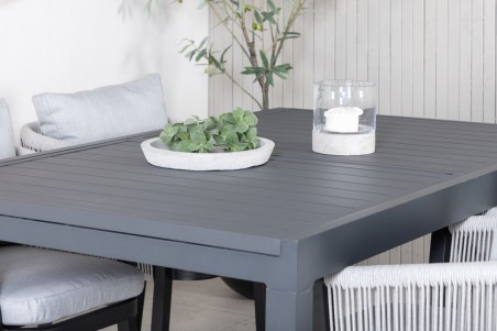 Marbella & Virya matgrupp svart/grå Venture Home