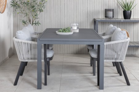 Marbella & Virya matgrupp svart/grå Venture Home