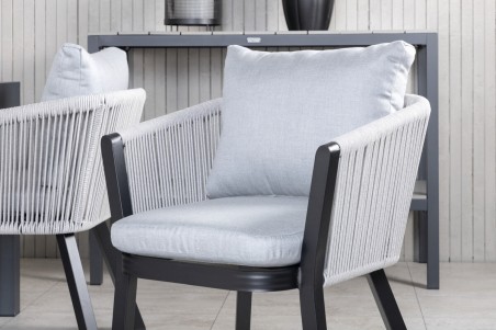 Marbella & Virya matgrupp svart/grå Venture Home