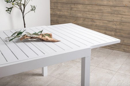 Marbella matbord 160/240x100x75 cm vit Venture Home