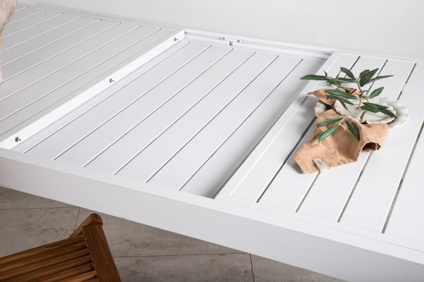 Marbella matbord 160/240x100x75 cm vit Venture Home