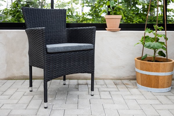 Malina matstol 2-pack svart Venture Home
