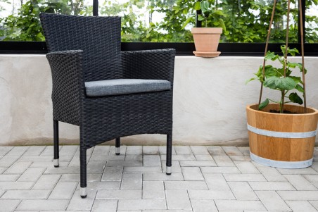 Malina matstol 2-pack svart Venture Home