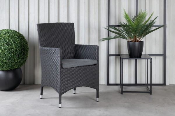 Malin matstol 2-pack svart Venture Home