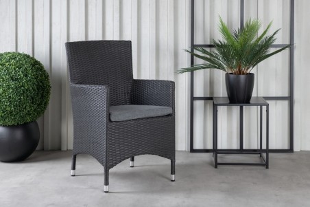 Malin matstol 2-pack svart Venture Home