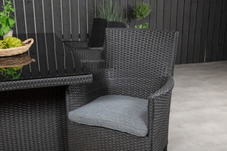 Malin matstol 2-pack svart Venture Home