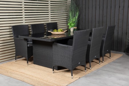Malin matstol 2-pack svart Venture Home