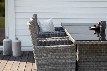 Malin matstol 2-pack grå Venture Home
