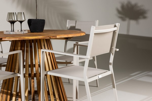 Lumpur & Copacabana rund matgrupp beige/natur Venture Home