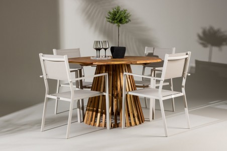 Lumpur & Copacabana rund matgrupp beige/natur Venture Home