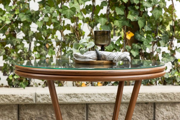 Loures cafébord Ø70 cm brun Venture Home
