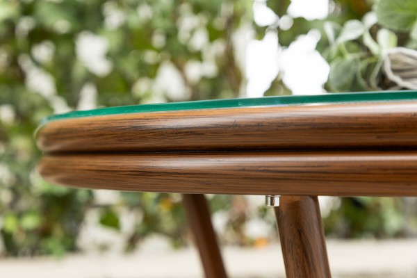 Loures cafébord Ø70 cm brun Venture Home