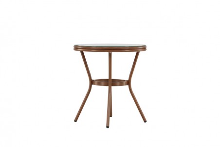 Loures cafébord Ø70 cm brun Venture Home