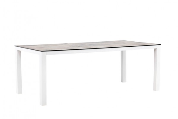 Llama matbord 205x100x75 cm grå/vit  Venture Home