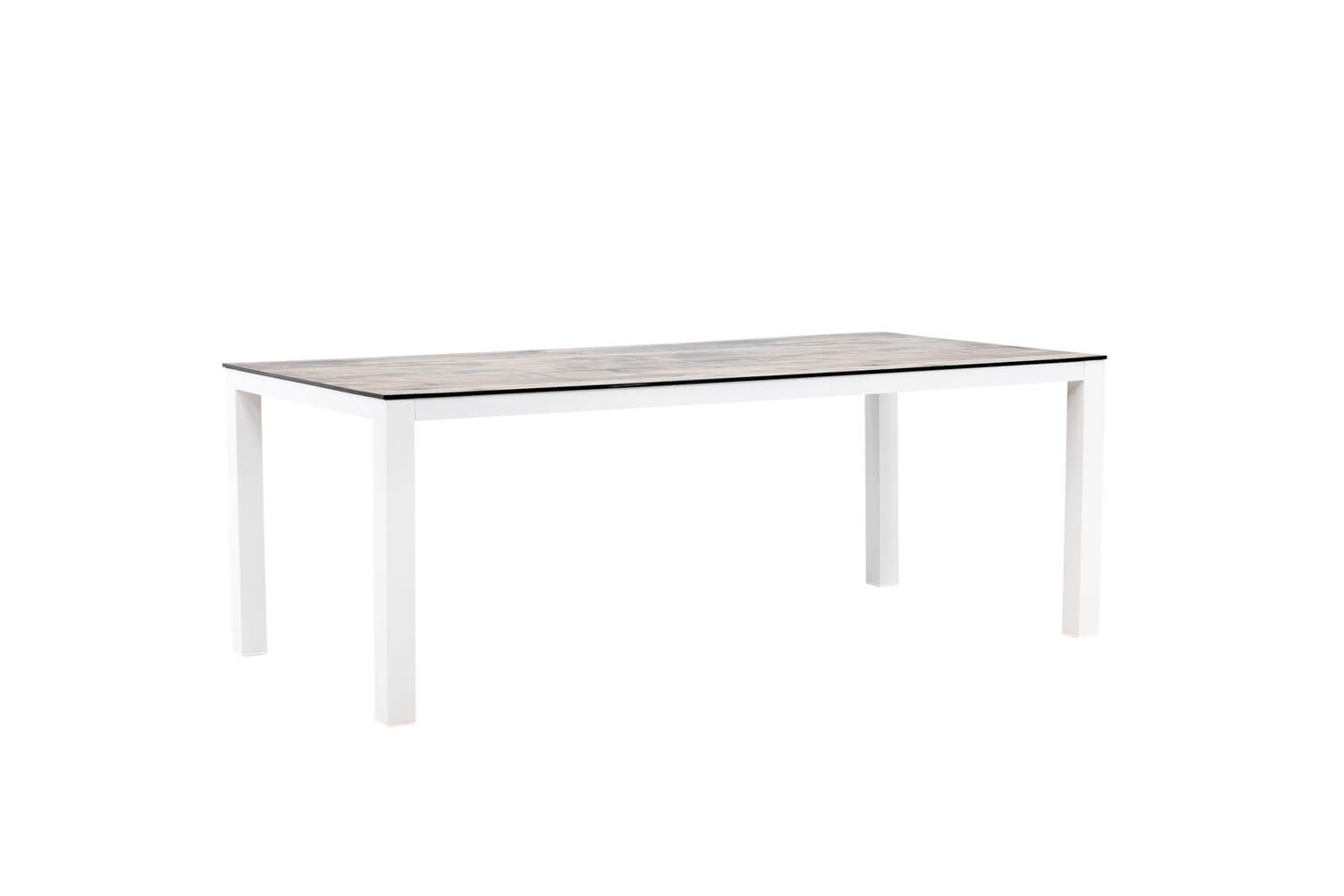 Llama matbord 205x100x75 cm grå/vit  Venture Home