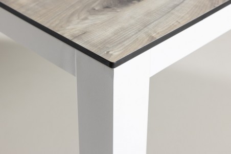 Llama matbord 205x100x75 cm grå/vit  Venture Home